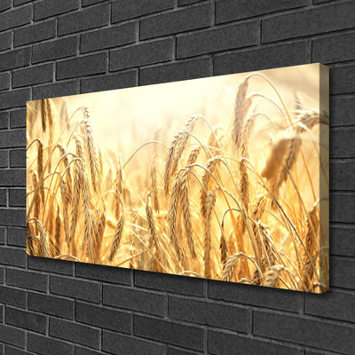 Canvas Wall art Wheat floral yellow