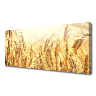 Canvas Wall art Wheat floral yellow