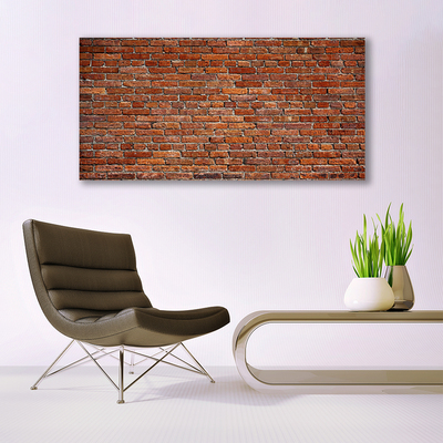Canvas Wall art Bricks art brown