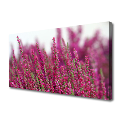 Canvas Wall art Flowers floral red green