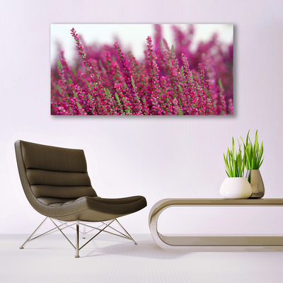 Canvas Wall art Flowers floral red green