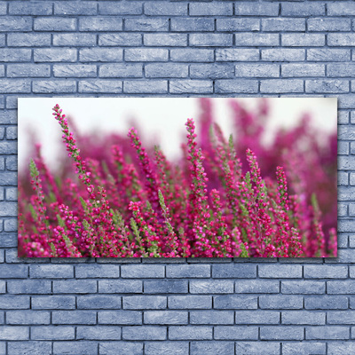 Canvas Wall art Flowers floral red green