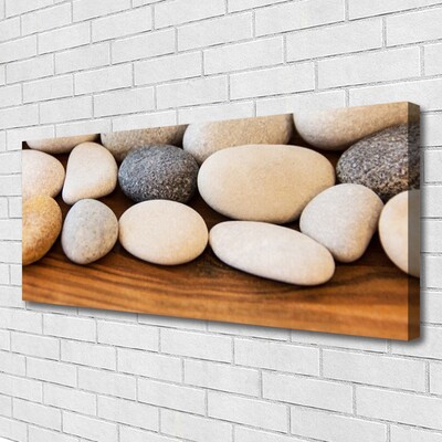 Canvas Wall art Stones art brown grey