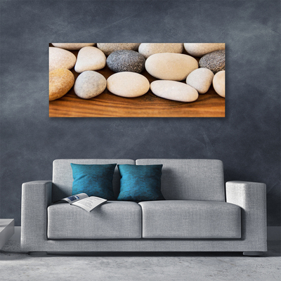 Canvas Wall art Stones art brown grey