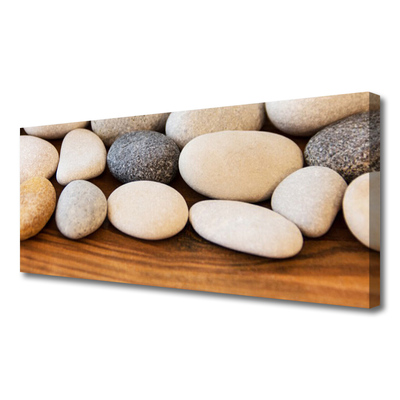 Canvas Wall art Stones art brown grey