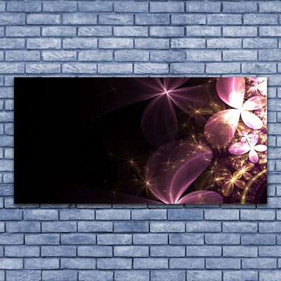 Canvas Wall art Abstract art black pink gold