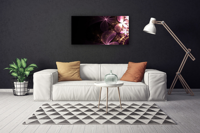 Canvas Wall art Abstract art black pink gold