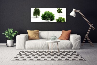 Canvas Wall art Trees nature brown green