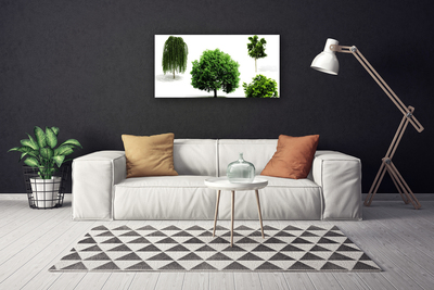 Canvas Wall art Trees nature brown green