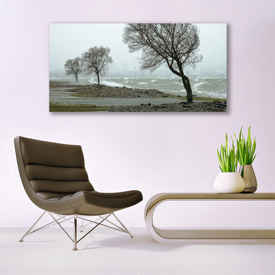 Canvas Wall art Trees nature brown