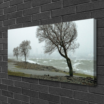 Canvas Wall art Trees nature brown