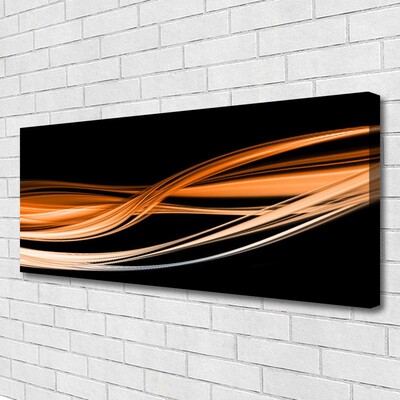 Canvas Wall art Abstract art yellow black