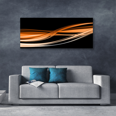 Canvas Wall art Abstract art yellow black