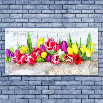 Canvas Wall art Tulips floral multi