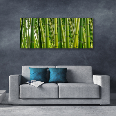 Canvas Wall art Bamboo stalks floral green