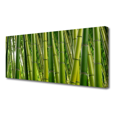 Canvas Wall art Bamboo stalks floral green