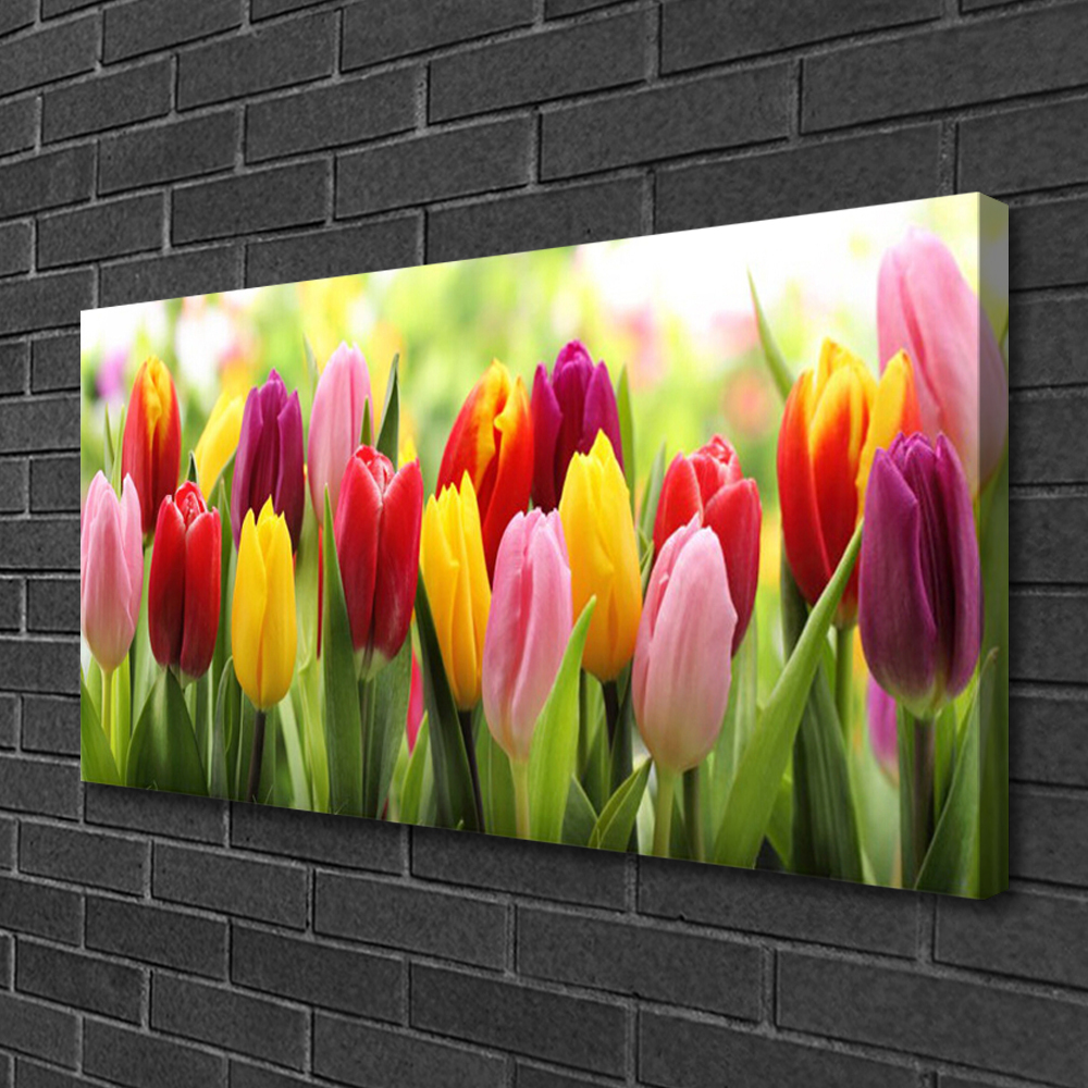 Colorful Spring Tulips orders Canvas Wall Art