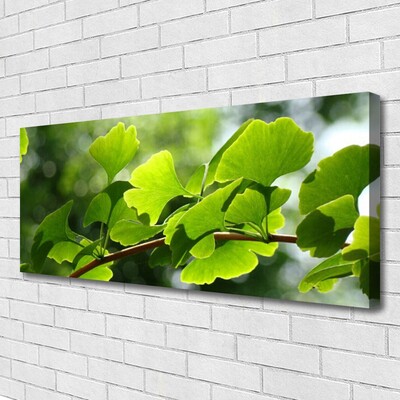 Canvas Wall art Branch leaves floral brown green