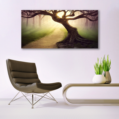 Canvas Wall art Tree nature brown