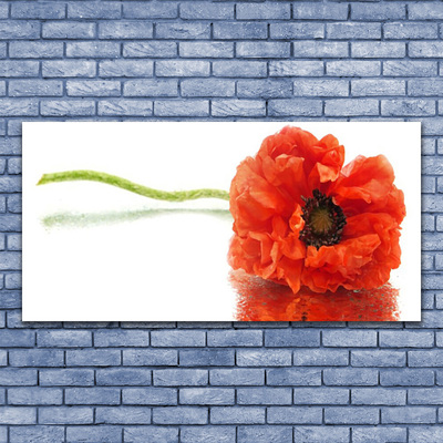 Canvas Wall art Flower floral red