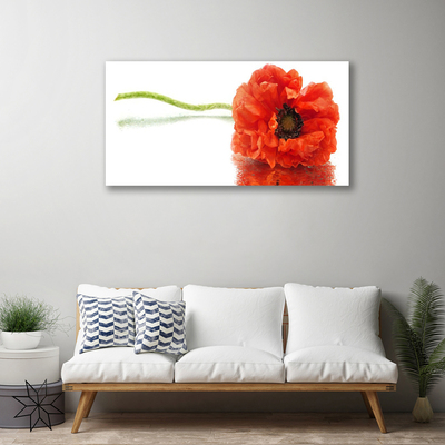 Canvas Wall art Flower floral red