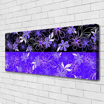 Canvas Wall art Abstraction art black pink white