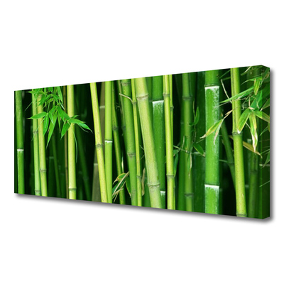 Canvas Wall art Bamboo stalks floral green