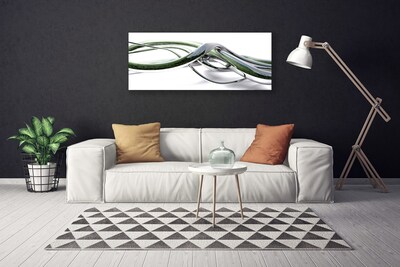 Canvas Wall art Abstract art silver green