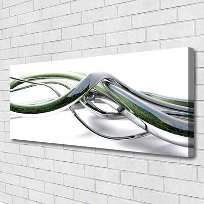 Canvas Wall art Abstract art silver green