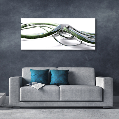 Canvas Wall art Abstract art silver green