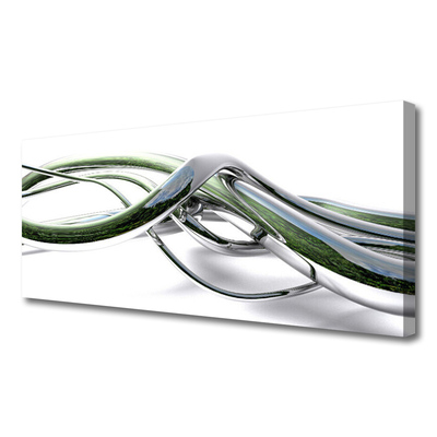 Canvas Wall art Abstract art silver green