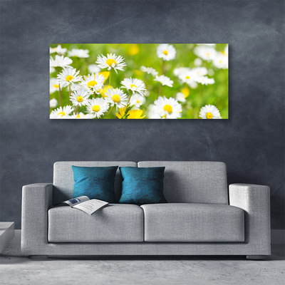 Canvas Wall art Daisy floral yellow white