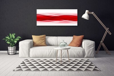 Canvas Wall art Abstract art red orange white