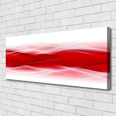 Canvas Wall art Abstract art red orange white