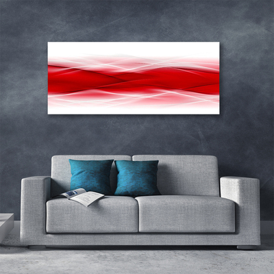 Canvas Wall art Abstract art red orange white