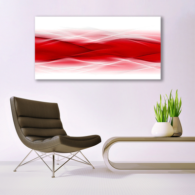 Canvas Wall art Abstract art red orange white