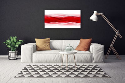 Canvas Wall art Abstract art red orange white