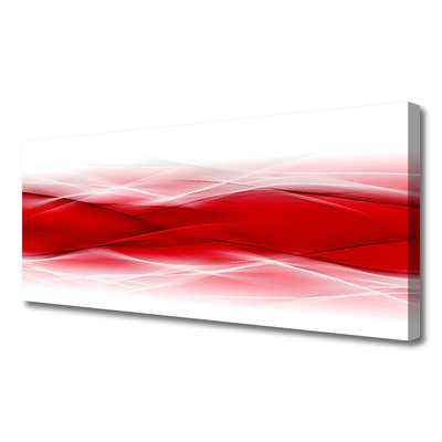 Canvas Wall art Abstract art red orange white