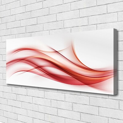 Canvas Wall art Abstract art orange white