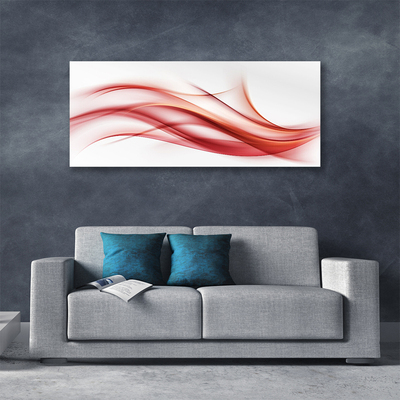 Canvas Wall art Abstract art orange white