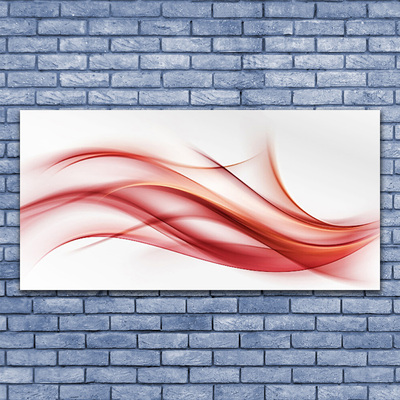 Canvas Wall art Abstract art orange white