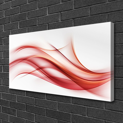 Canvas Wall art Abstract art orange white