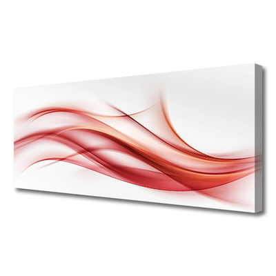 Canvas Wall art Abstract art orange white