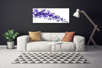 Canvas Wall art Flowers floral purple