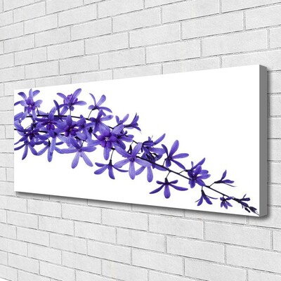 Canvas Wall art Flowers floral purple