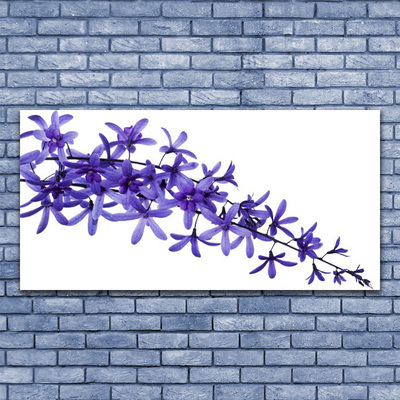 Canvas Wall art Flowers floral purple