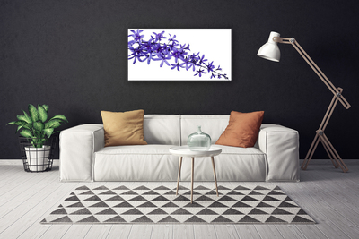 Canvas Wall art Flowers floral purple