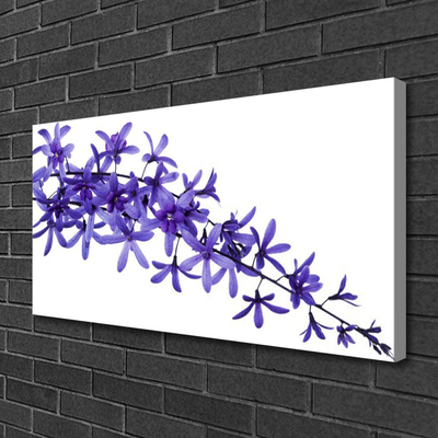 Canvas Wall art Flowers floral purple