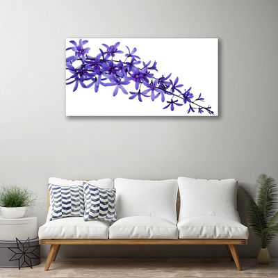 Canvas Wall art Flowers floral purple