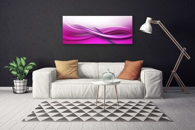 Canvas Wall art Abstract art pink white grey